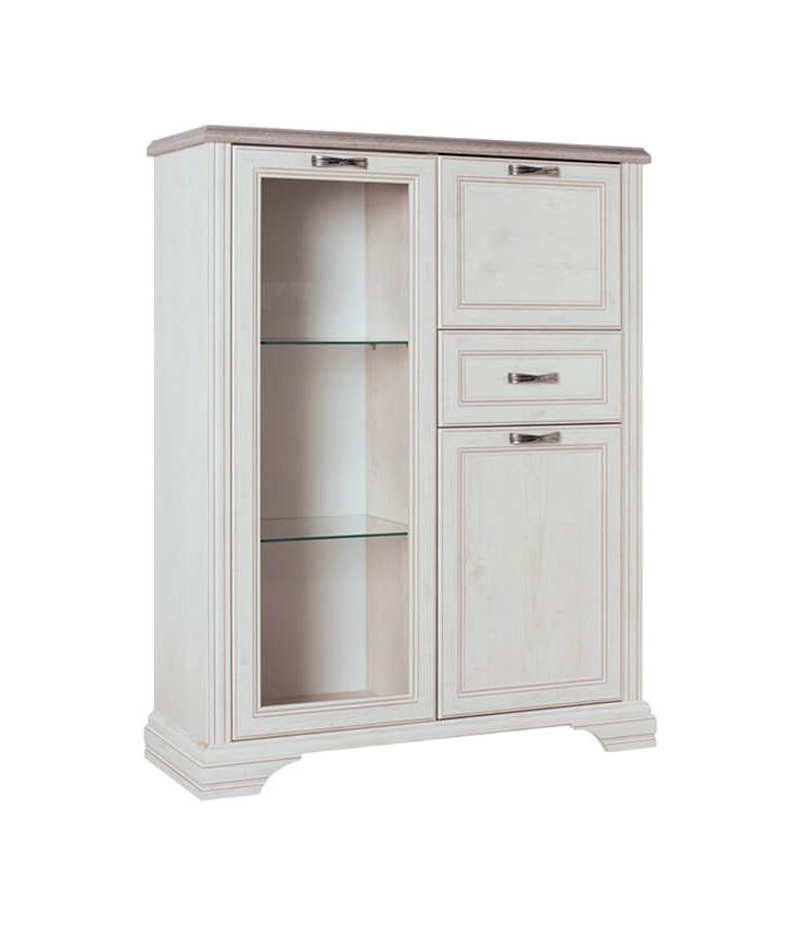 Шкаф с витриной 1V2D1S МОНАКО