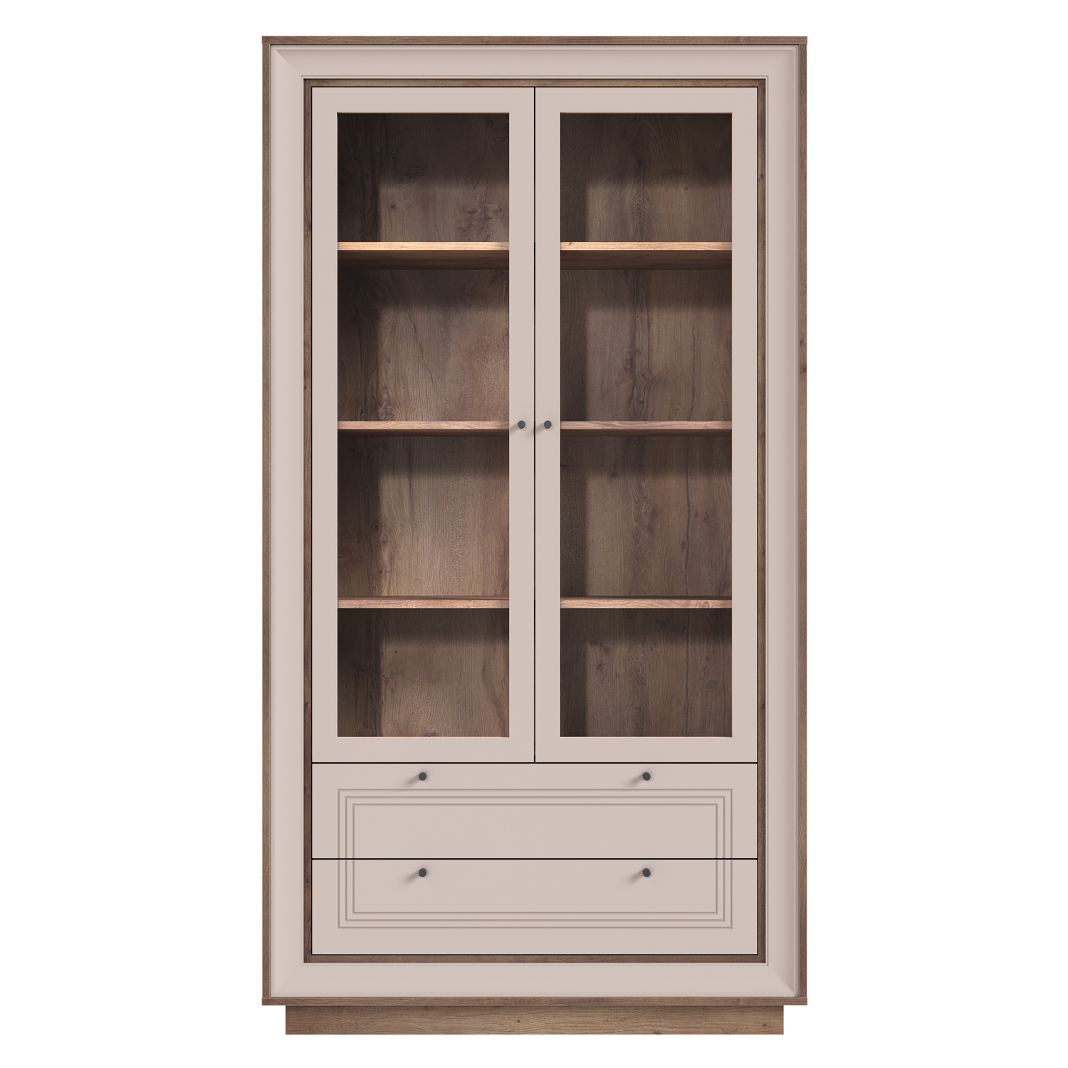 Шкаф-витрина 2-х дверная Прато