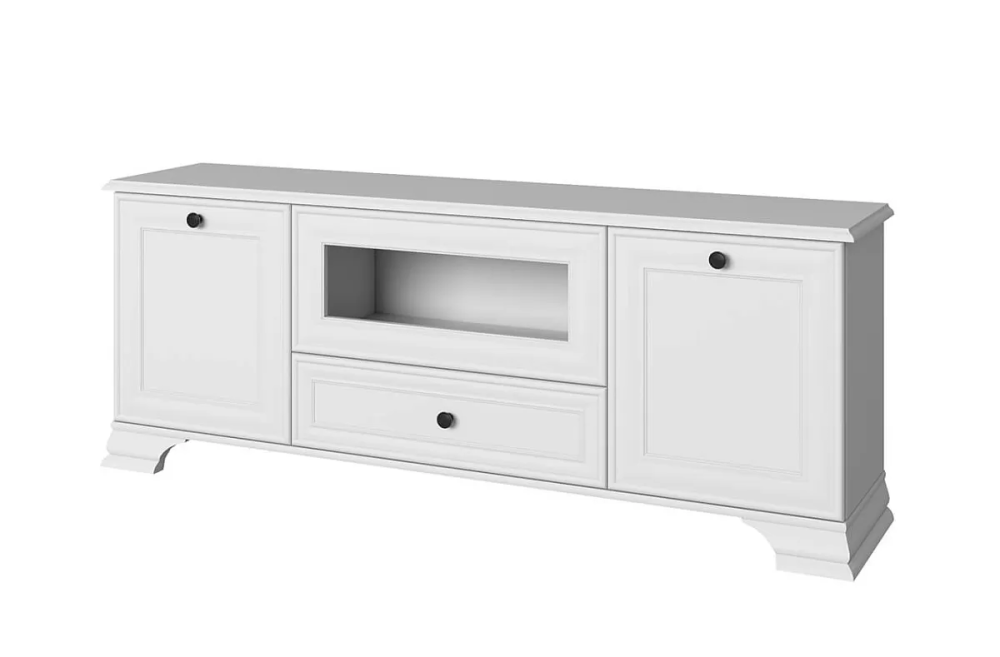 Тумба RTV 1V2D1S ТИФФАНИ Белая