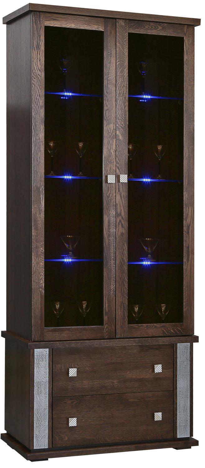 Шкаф с витриной Тунис П6.343.0.22 (П343.22Ш)