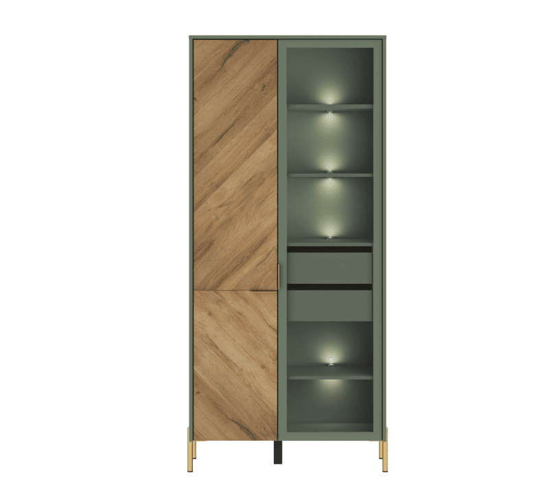 Шкаф с подсветкой СИЕНА REG1W1D