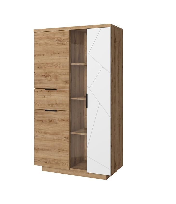 Шкаф с витриной 1V2D1S-P КАЙЛАС