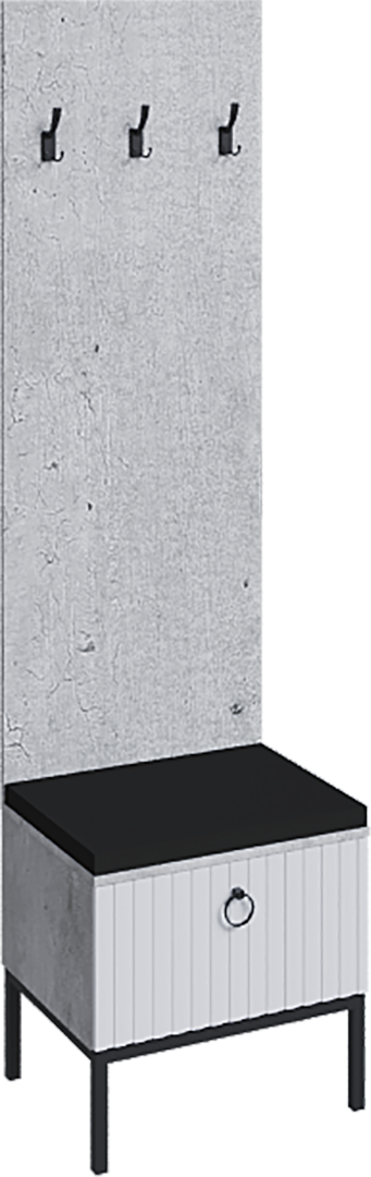 Тумба Бержер с вешалкой