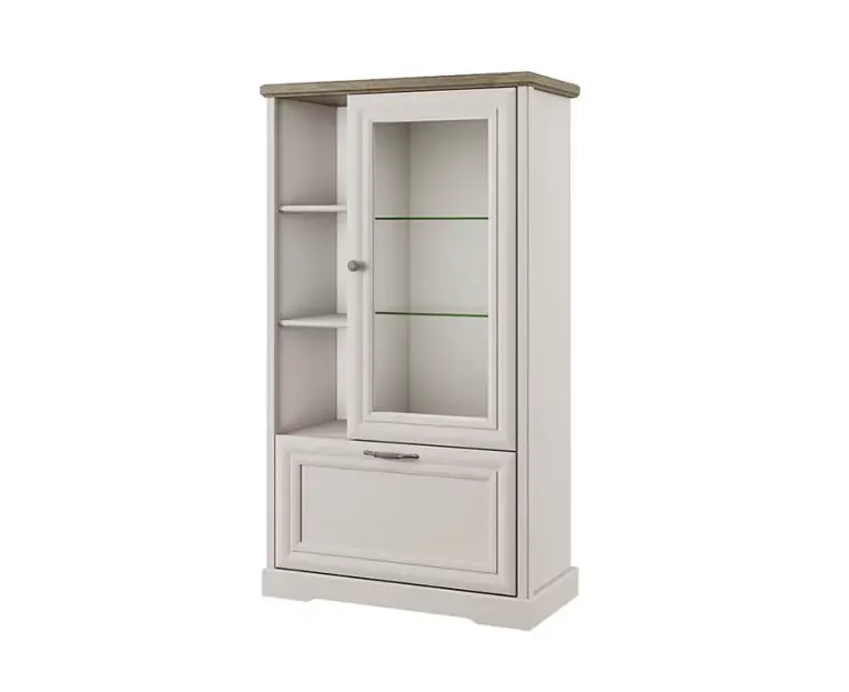 Шкаф с витриной 1V1D3N ТОСКАНА НЬЮ