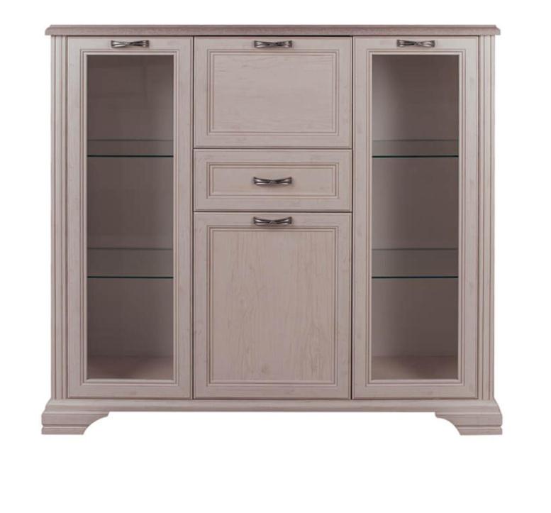 Шкаф с витриной 2V2D1S МОНАКО