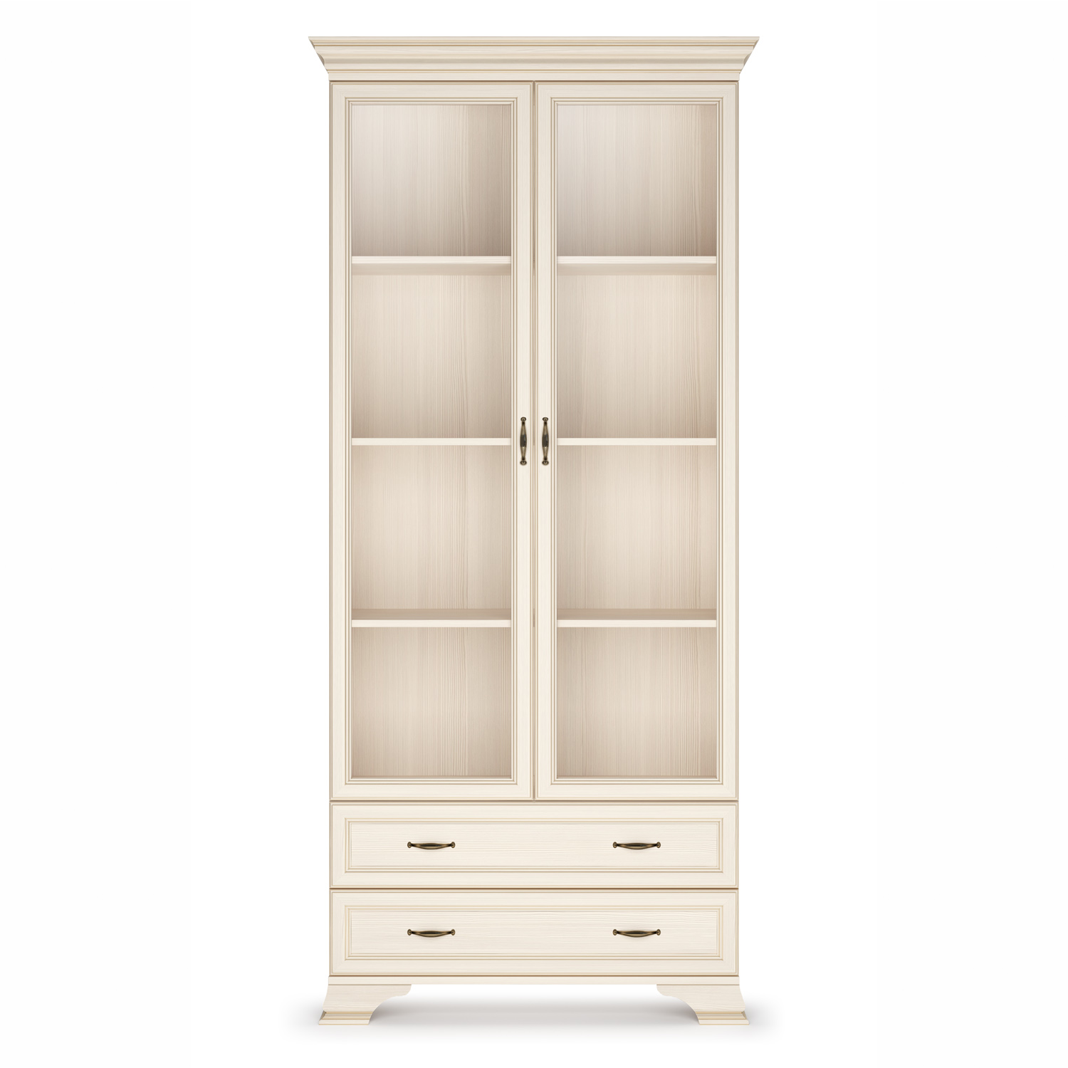 Шкаф (2 стеклодвери) Сиена