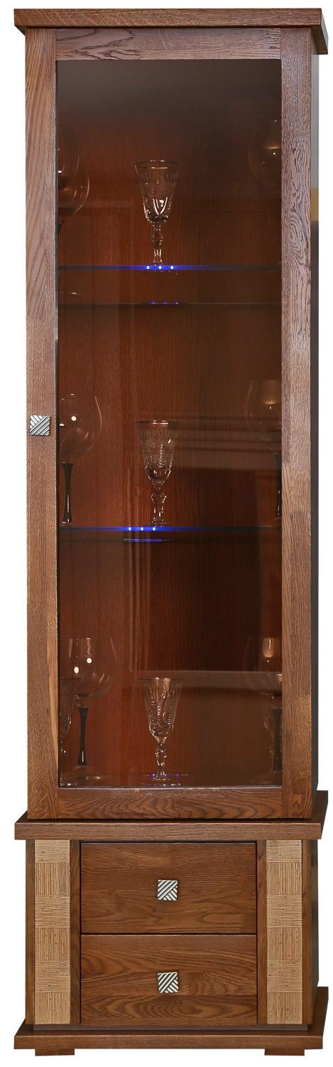 Шкаф с витриной Тунис П6.343.0.21 (П343.21-1Ш)