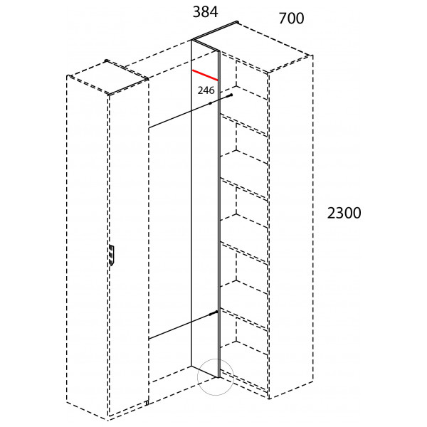 Шкаф 1D/K70 Z МОДЕРН