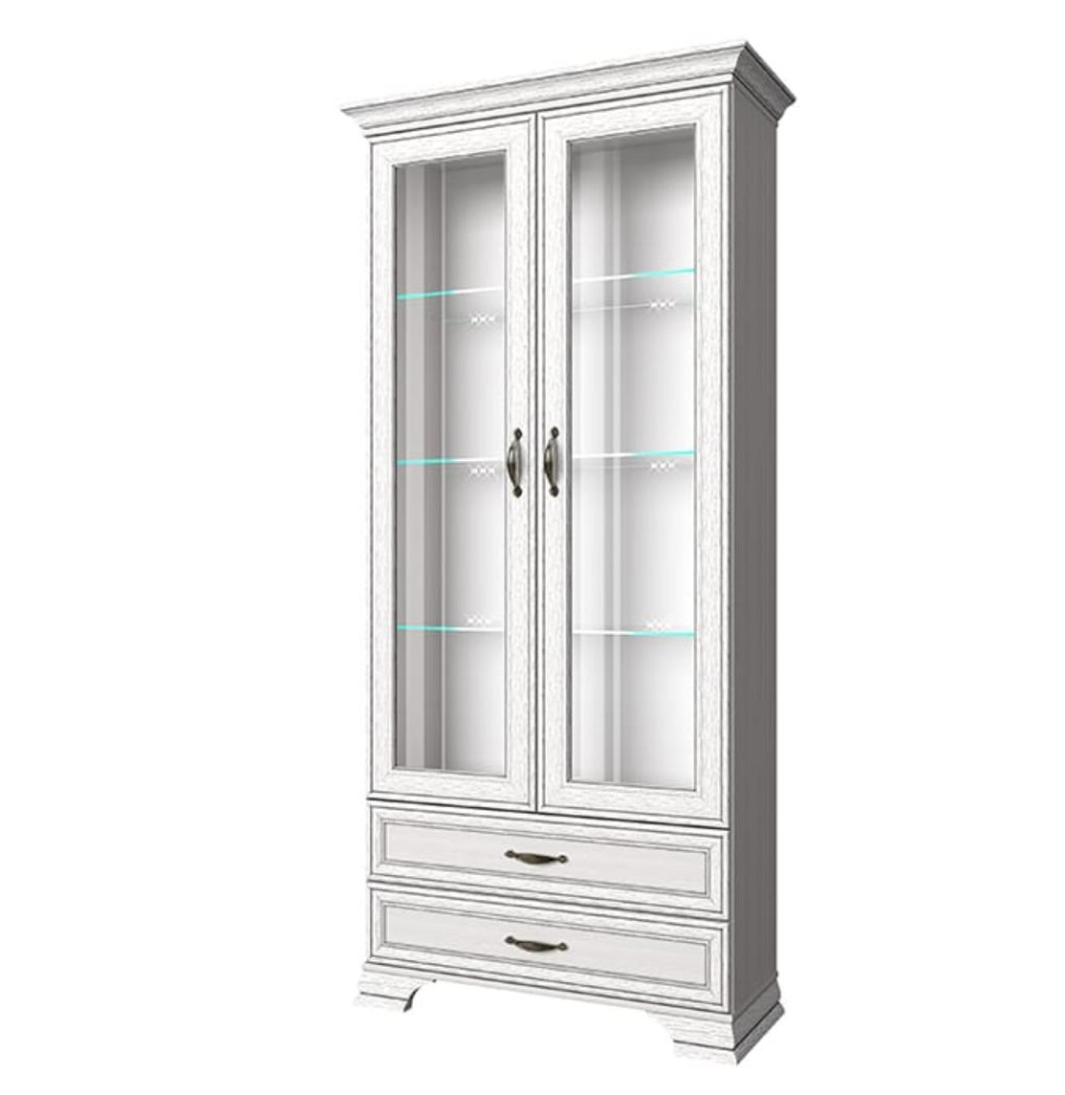 Шкаф с витриной 2V2S ТИФФАНИ