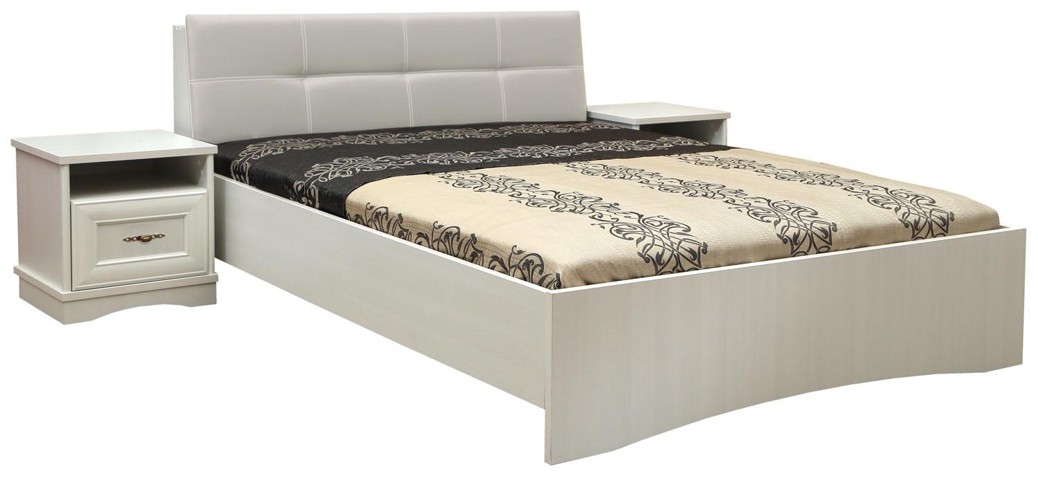 Кровать двойная с мягким изголовьем Турин