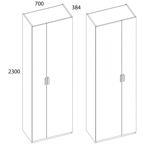 Шкаф 2D/70 Z МОДЕРН