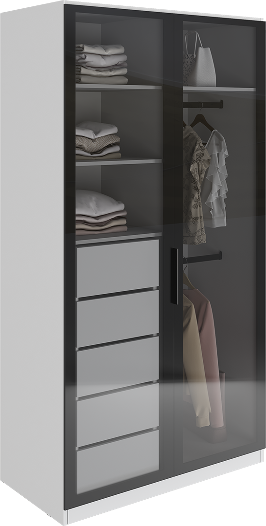 Шкаф Эдем 2 двери двери стекло