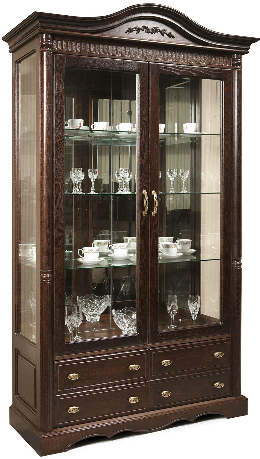 Шкаф с витриной 2д Паола БМ2.671.0.06(2114)