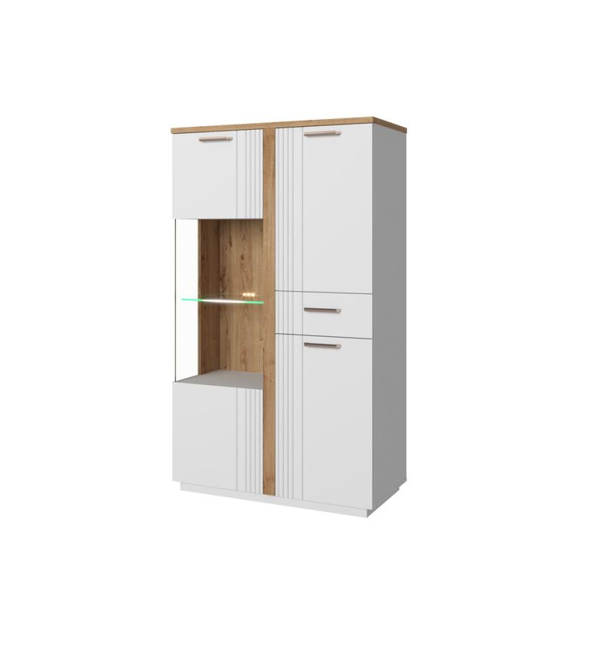 Шкаф с витриной 1V2D1S P МАТЕО