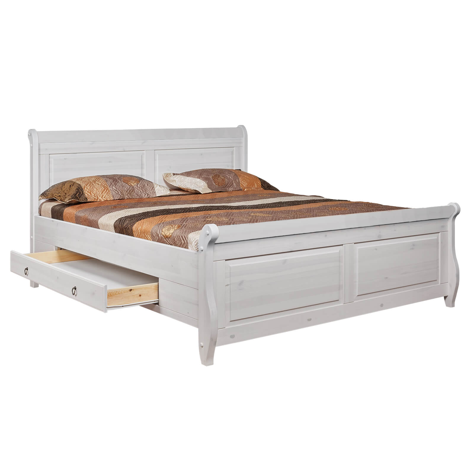 Кровать двуспальная Мальта с ящиками 160