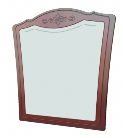 Зеркало навесное Лотос (МДФ (ЛАК), цвет Орех)