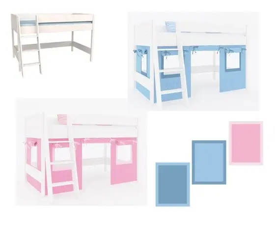 Шторы для кровати-чердака Сиело