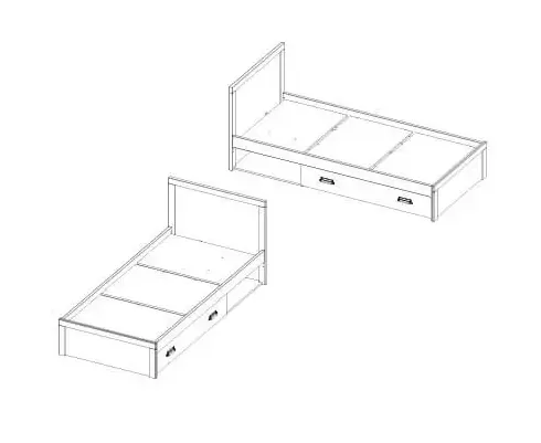 Кровать ДИЗЕЛЬ 90/D1