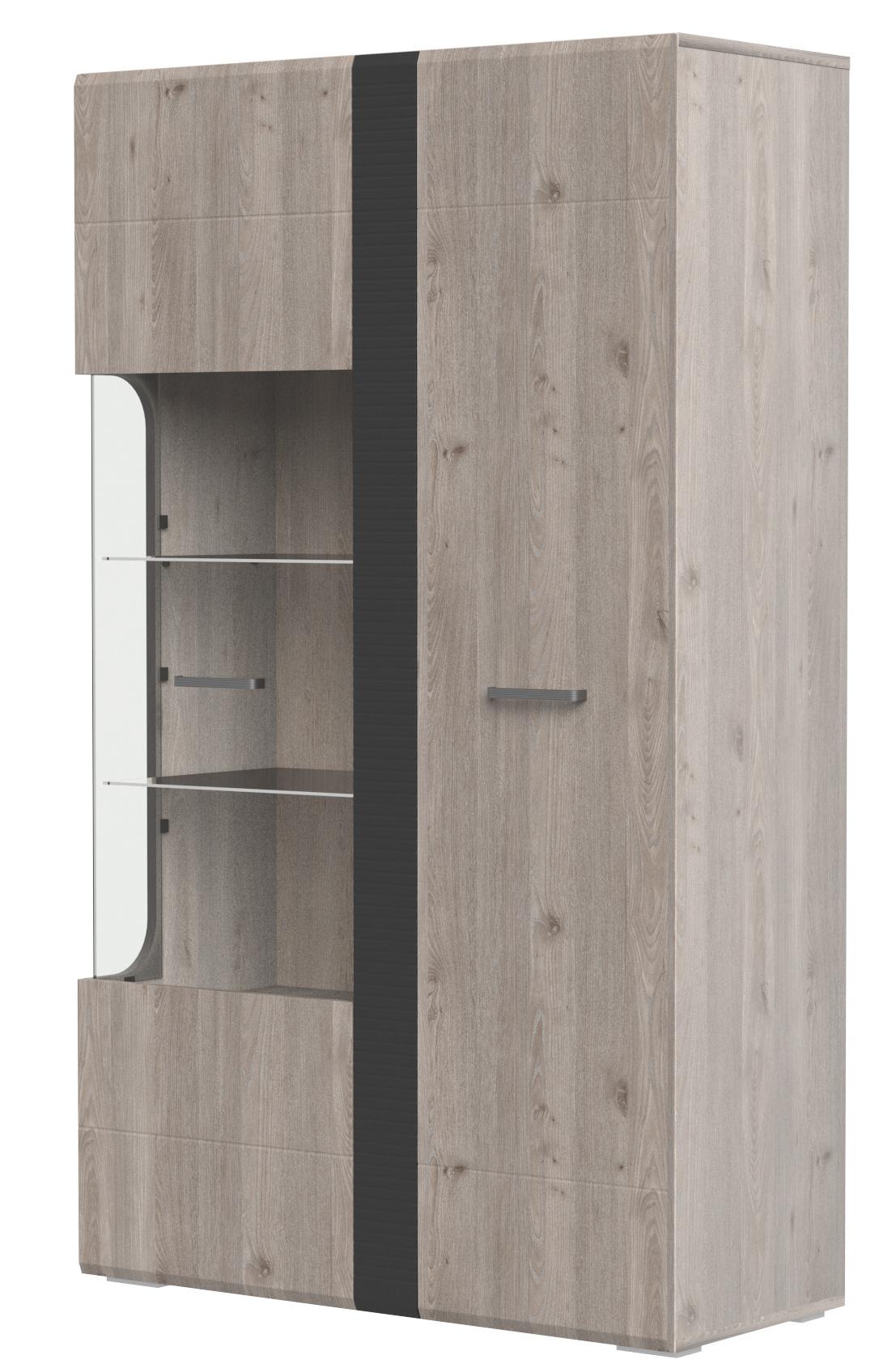 Шкаф с витриной Бриз 2 двери