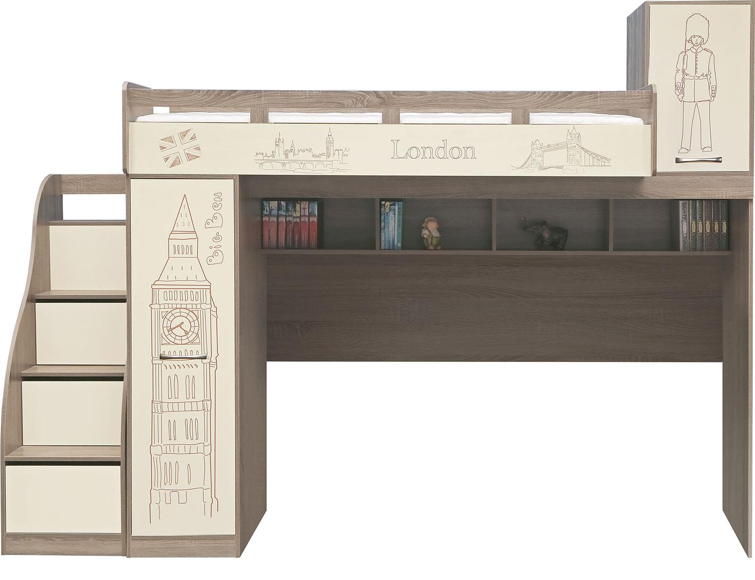 Кровать двухъярусная Бритиш Бум П3.0551.1.23