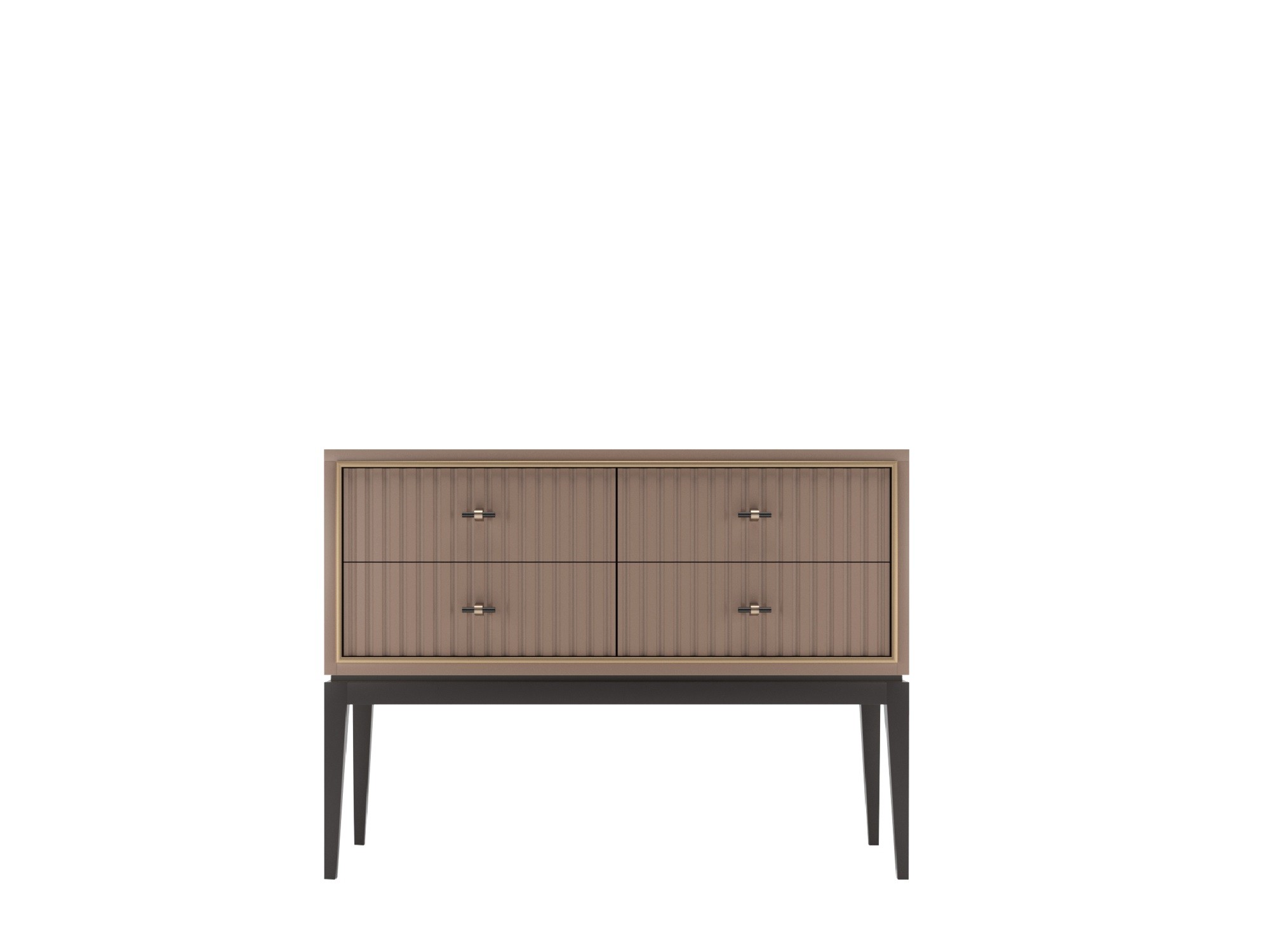 Комод Nice 4 ящика на высоких ножках фасад с фрезеровкой