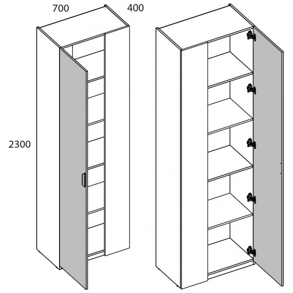 Шкаф 1D/K70 МОДЕРН