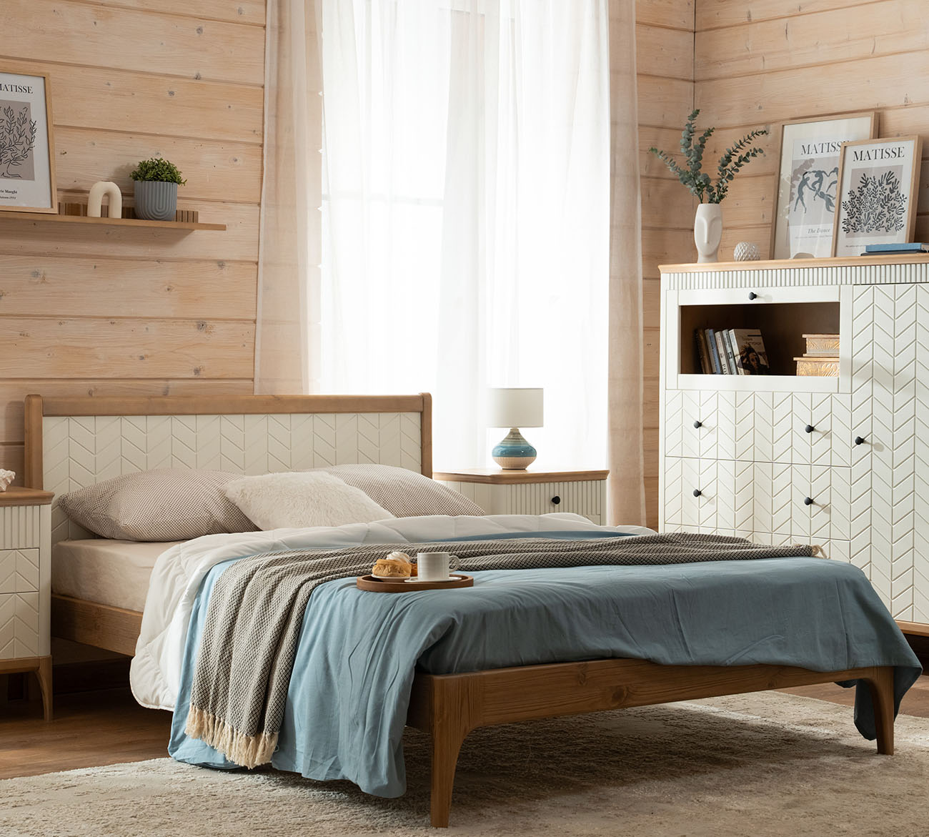 Кровать двуспальная Вида №24