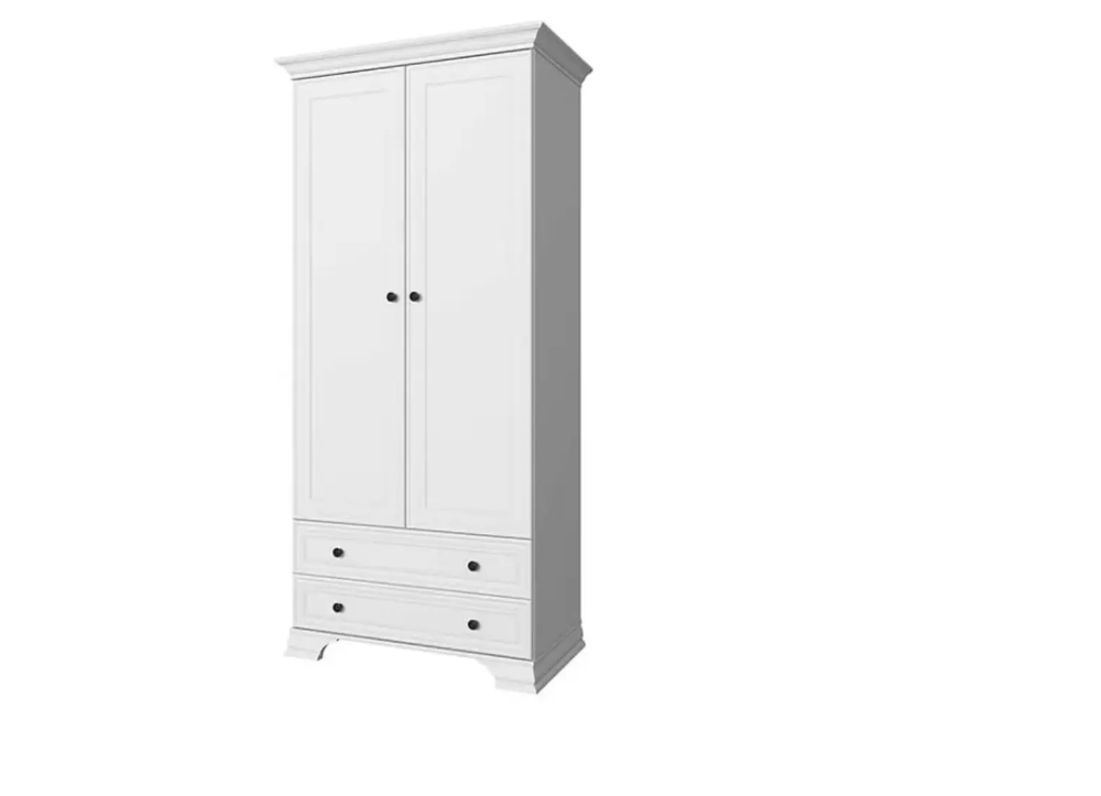 Шкаф 2DG2S ТИФФАНИ Белый