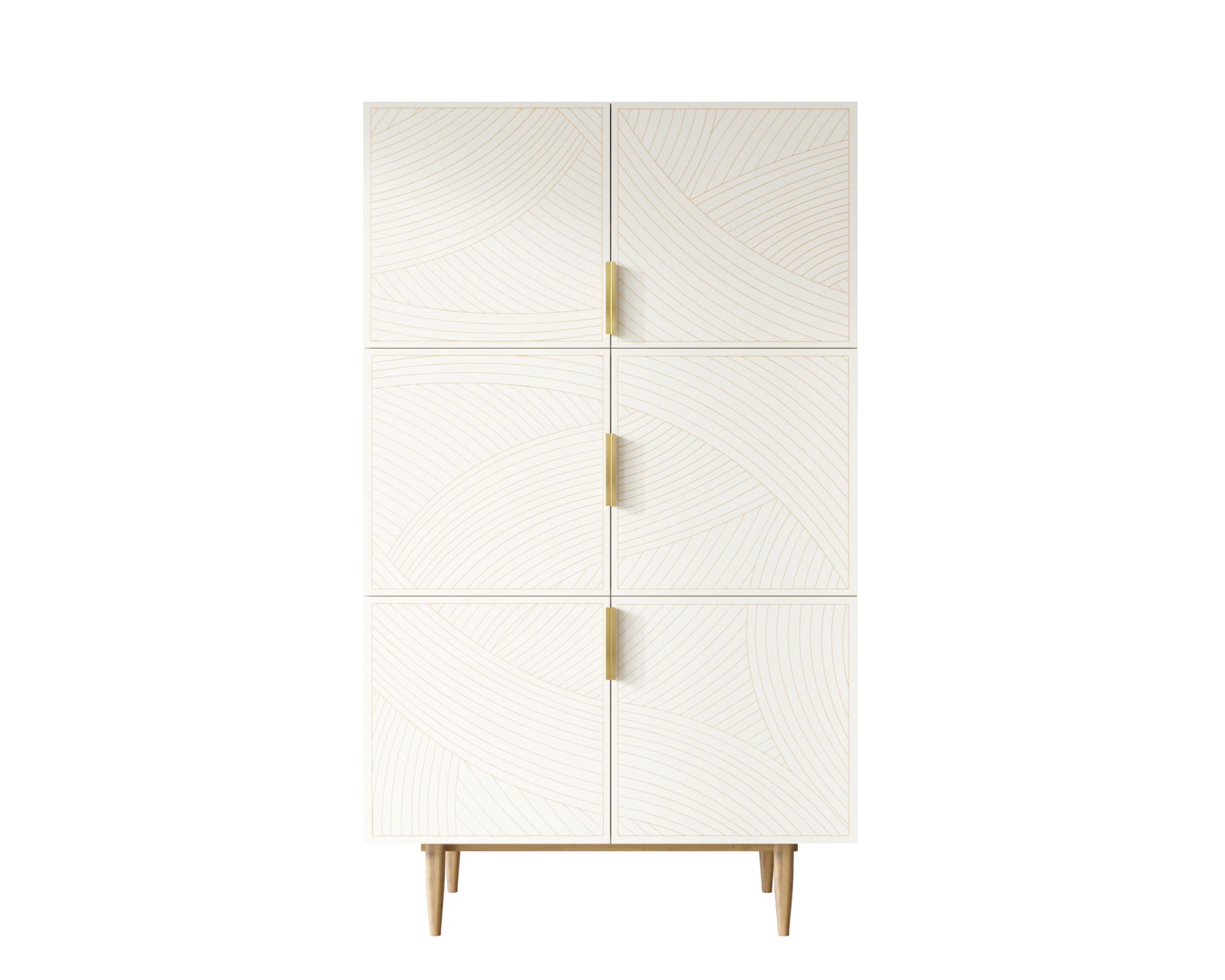 Большой комод с шестью дверками Line LN04/GR1