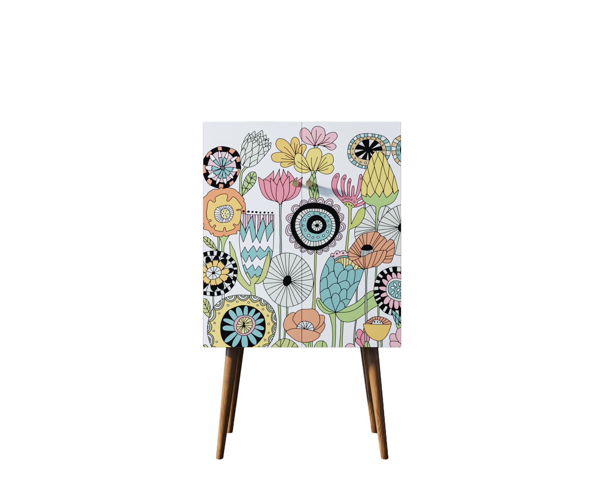 Комод на высоких ножках Berber BB09