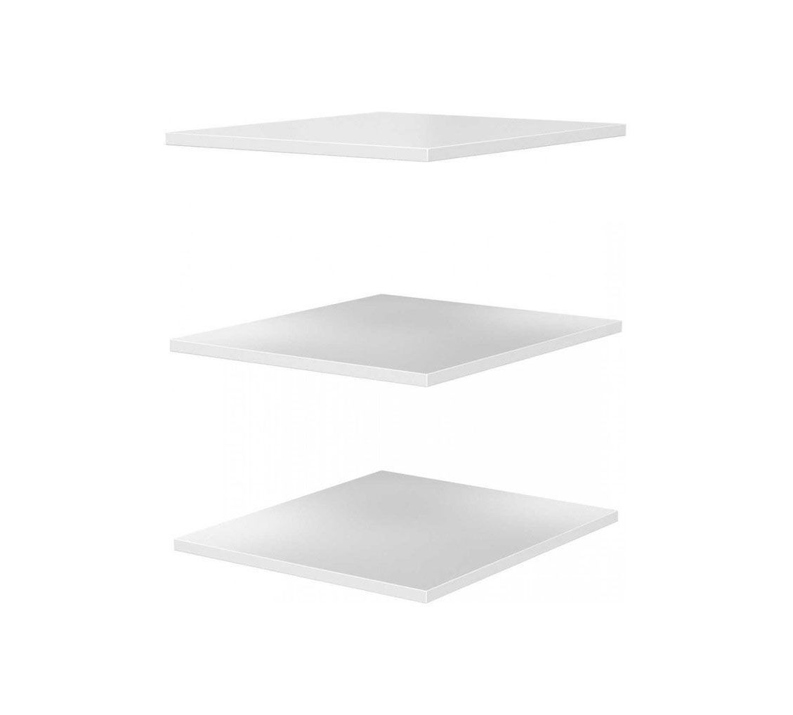 Комплект полок ЛДСП на шкаф с витриной однодверный Грация