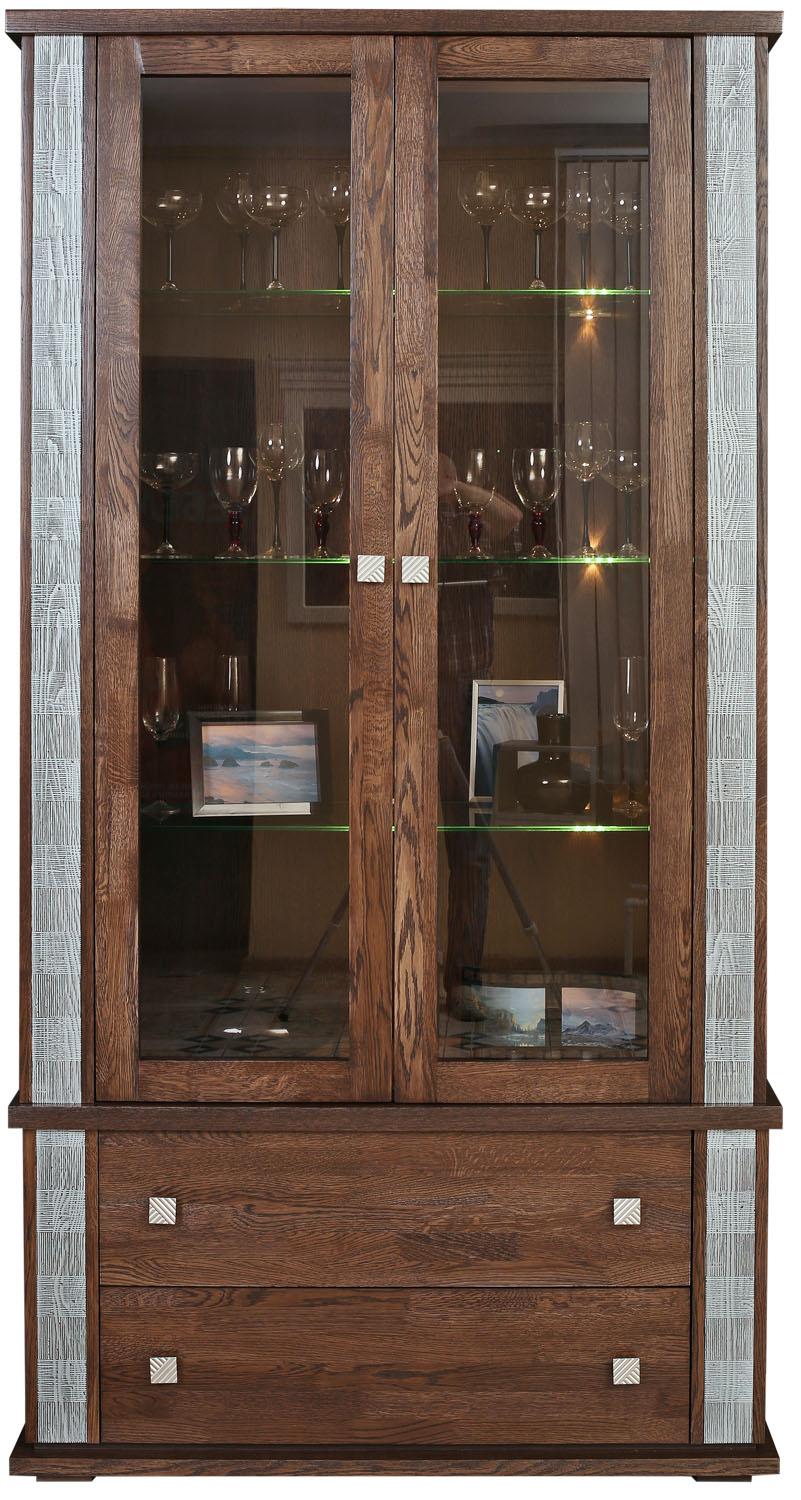 Шкаф с витриной Тунис П6.343.0.20 (П343.20Ш)