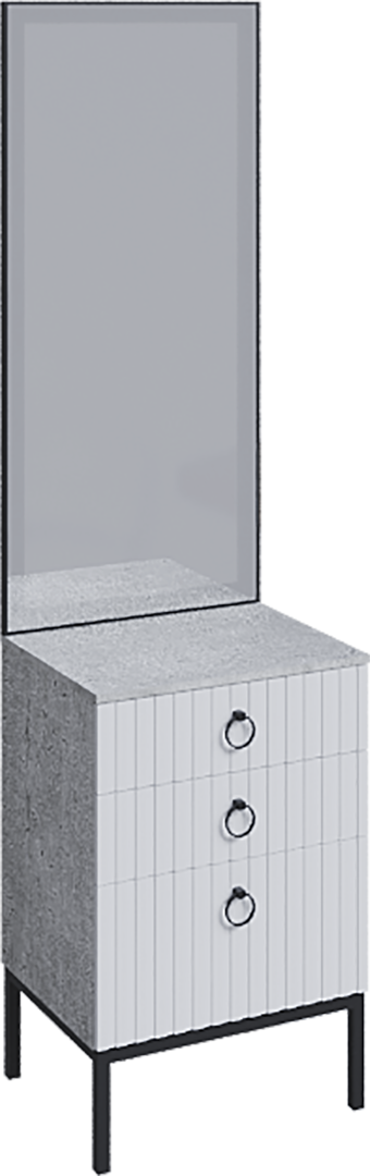 Тумба Бержер с зеркалом