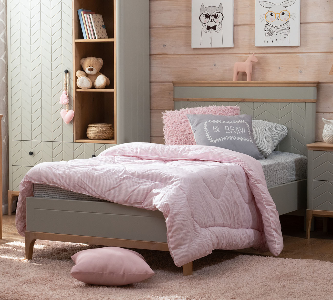 Кровать односпальная Вида №8