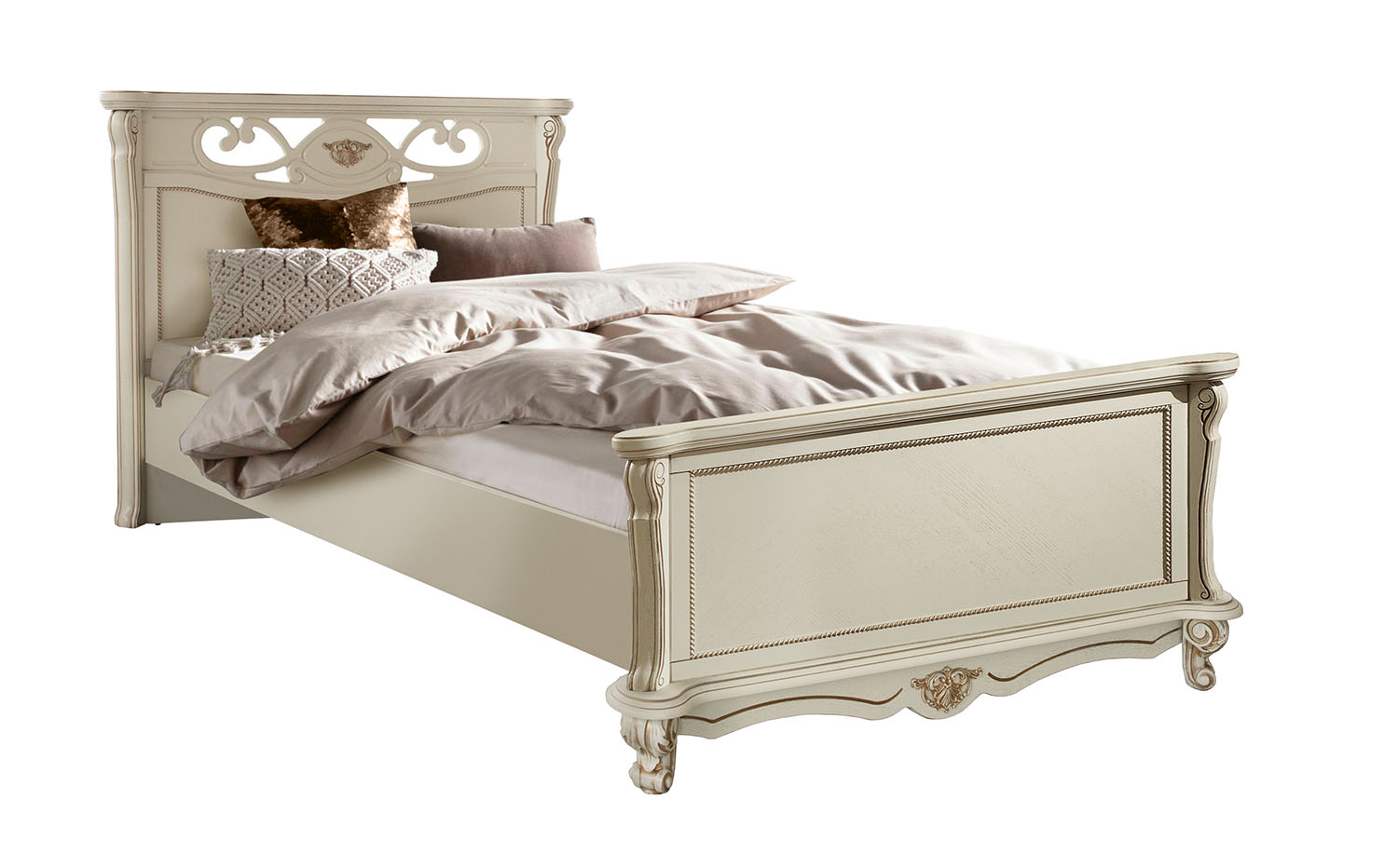 Кровать одинарная Алези с высоким изножьем