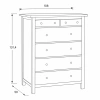 Комод Кантри Hemnes 06 ММЦ (Блек)
