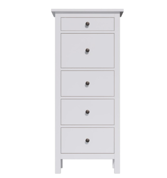 Комод 5 ящиков Кымор Hemnes (Цвет Белый)