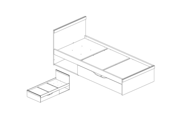 Кровать ОСКАР 90
