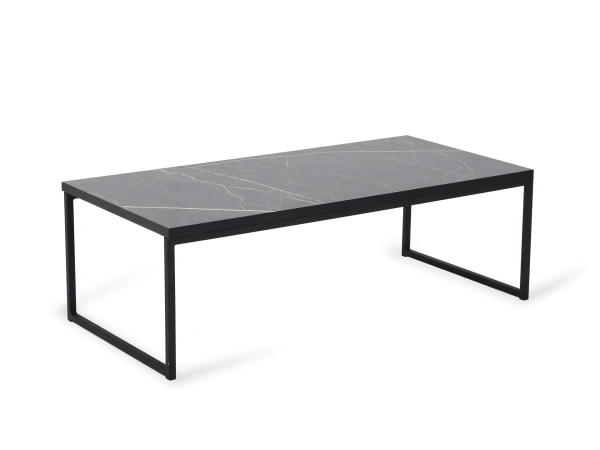 Стол журнальный Plank 2 (Каркас Чёрный матовый, Столешница Файерстоун)