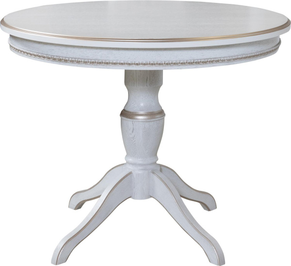 Стол обеденный Бристоль П3.588.0.04 (Молоко + розовый жемчуг)