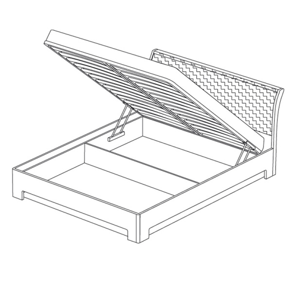 Кровать двуспальная 3 Парма Нео с подъемным основанием