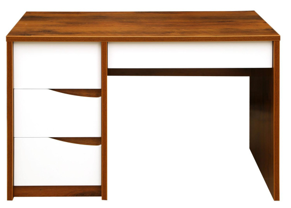 Стол письменный Монако П6.528.2.15-01 (П510.15) (Дуб Саттер+Белый глянец)