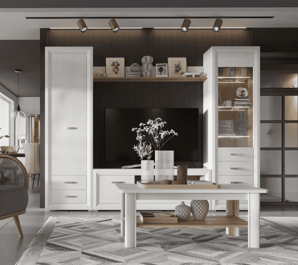 Шкаф с подсветкой МАЛЬТА B136-REG1W3S