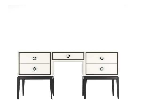 Стол туалетный Nice (Молочный/Черный)