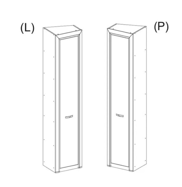 Шкаф 1DT P ОЛИВИЯ