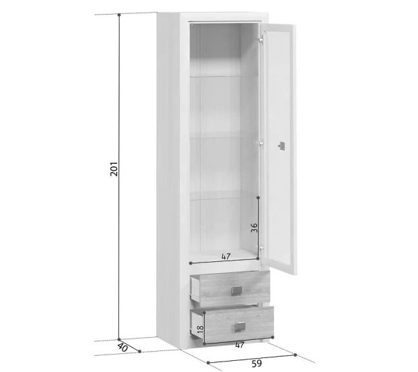 Шкаф КОЕН REG1W2S