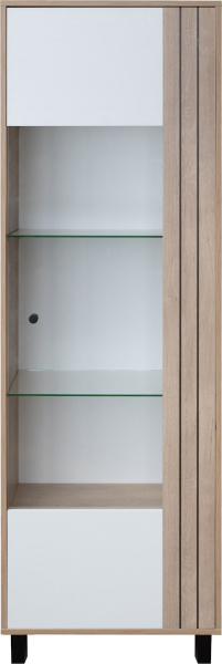 Шкаф-витрина Ардо П3.598.0.01 (Белый- Дуб мадура)