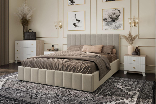 Кровать двуспальная Нельсон Вертикаль