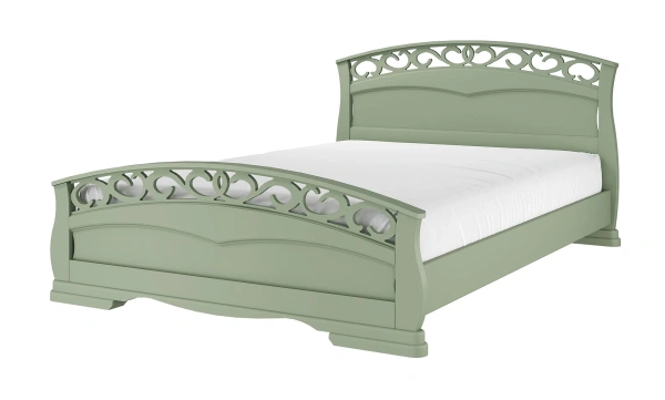 Кровать двуспальная Грация 1 (кровать одинарная 1400х2000 цвет Фисташковый)
