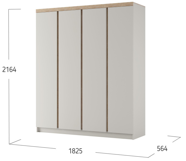 Шкаф распашной Юта ШР-4